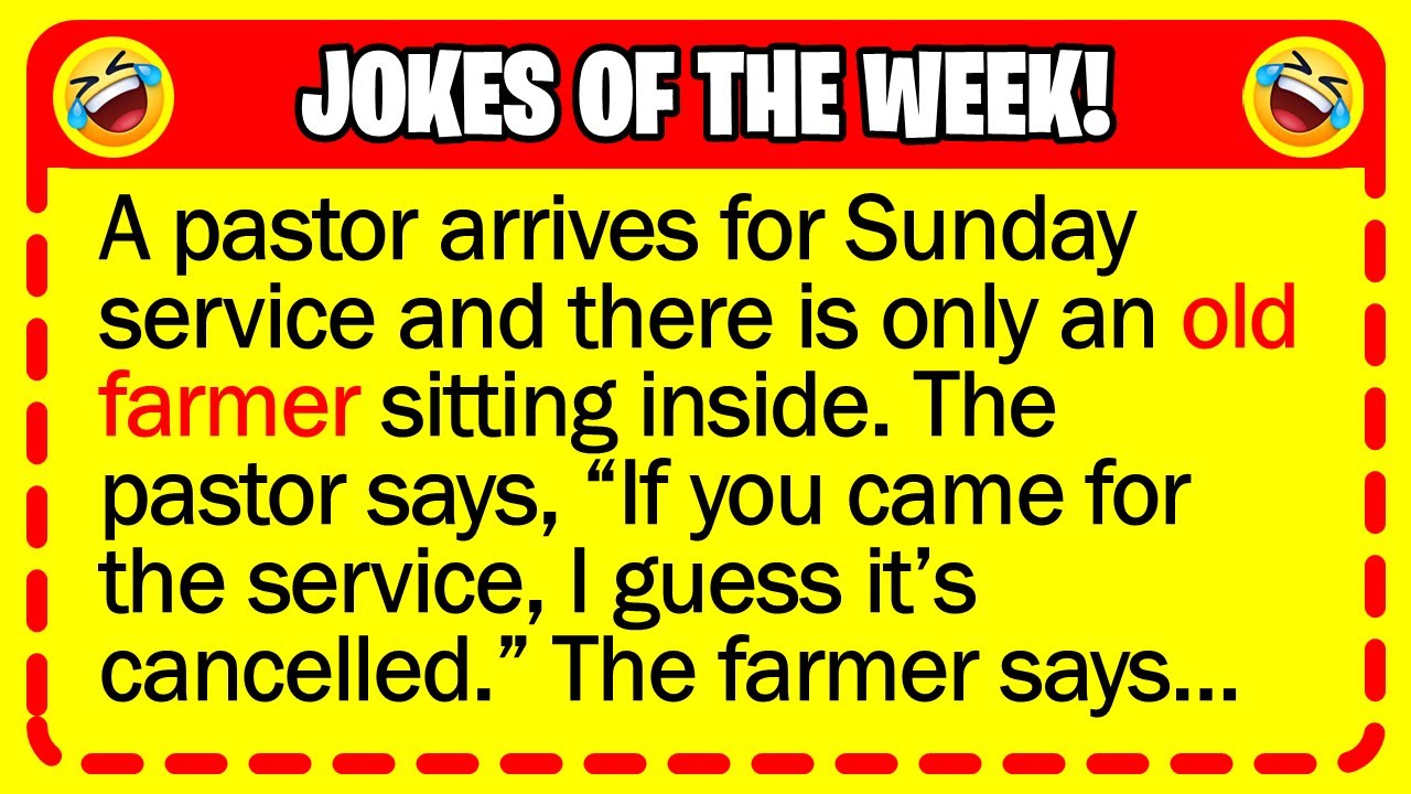 🤣 BEST JOKES OF THE WEEK! - One Sunday morning, the pastor slowly made his way... | Funny Jokes
