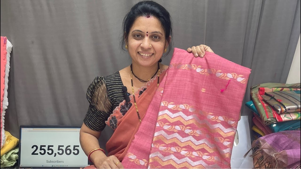 soft silk paithani live |pure silk||Wedding season | shubham paithani yeola #paithan
