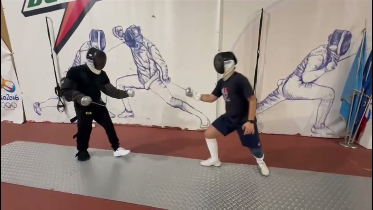 ITALIAN FENCING EPEE LESSON. COACH PIETROPAOLO AND MARCO BALZANO EUROPEAN CHAMPION PLOVDIV 2017