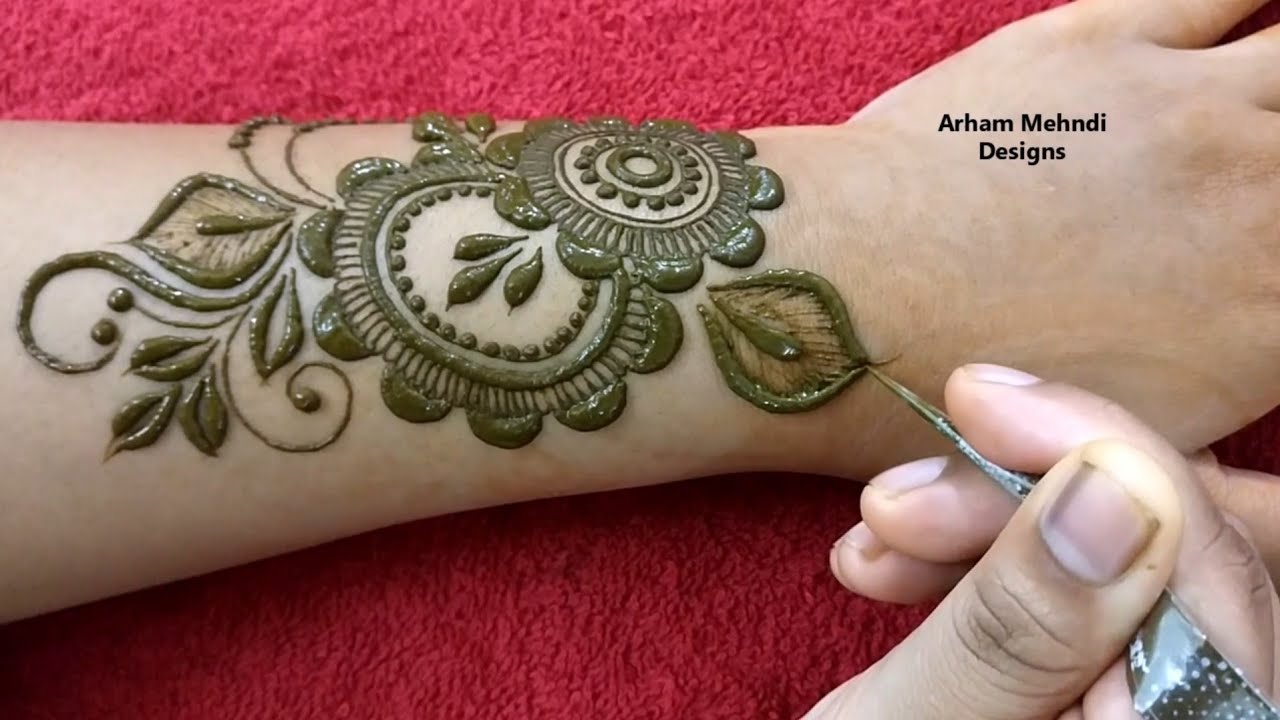 New Beautiful Stylish Mehndi Design for Hand || Arham Mehndi Designs