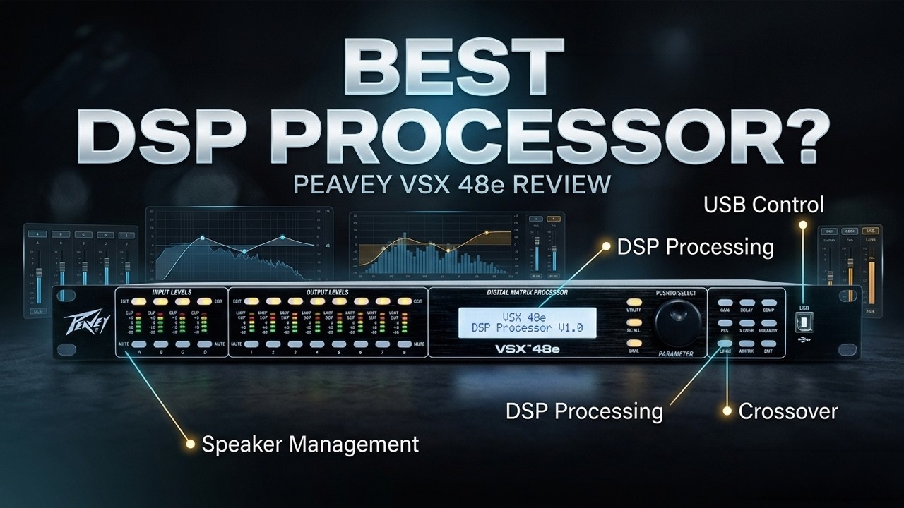 Peavey VSX48e Processor 4 inputs 8 Outputs Programmable Crossover Loudspeaker DSP Management System