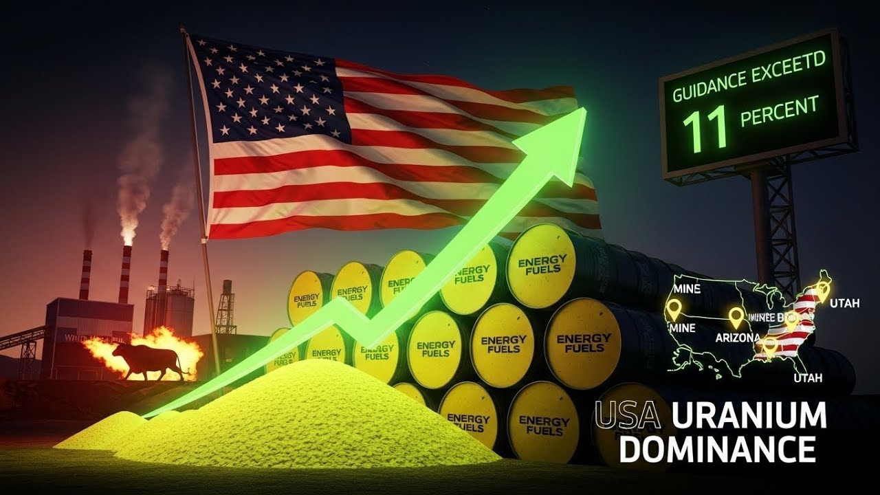 Energy Fuels Crushes 2025 Guidance: U.S. Uranium Production Soars 11% Above Target