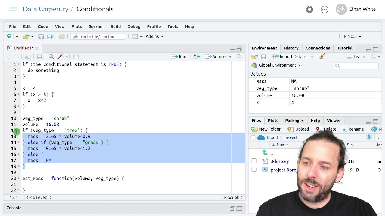 Using if/else if/else Statements Inside of Functions in R