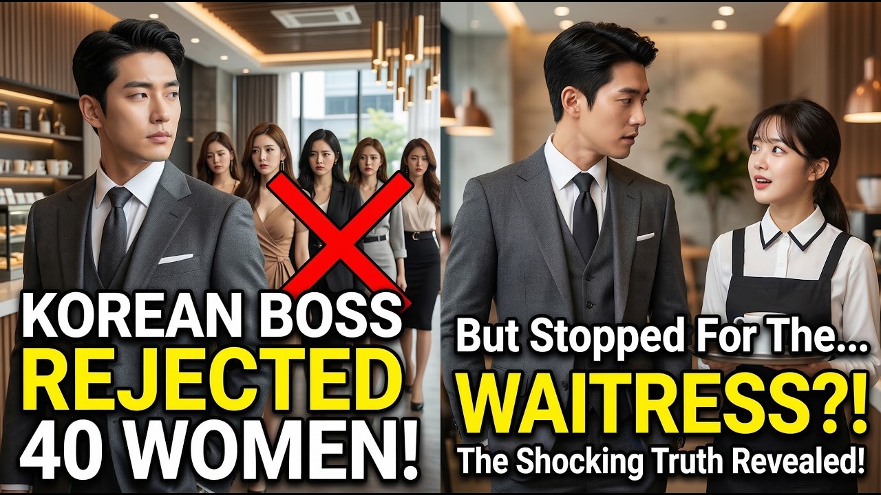 Korean Boss Rejected 40 Women, But Stopped For The Waitress...
