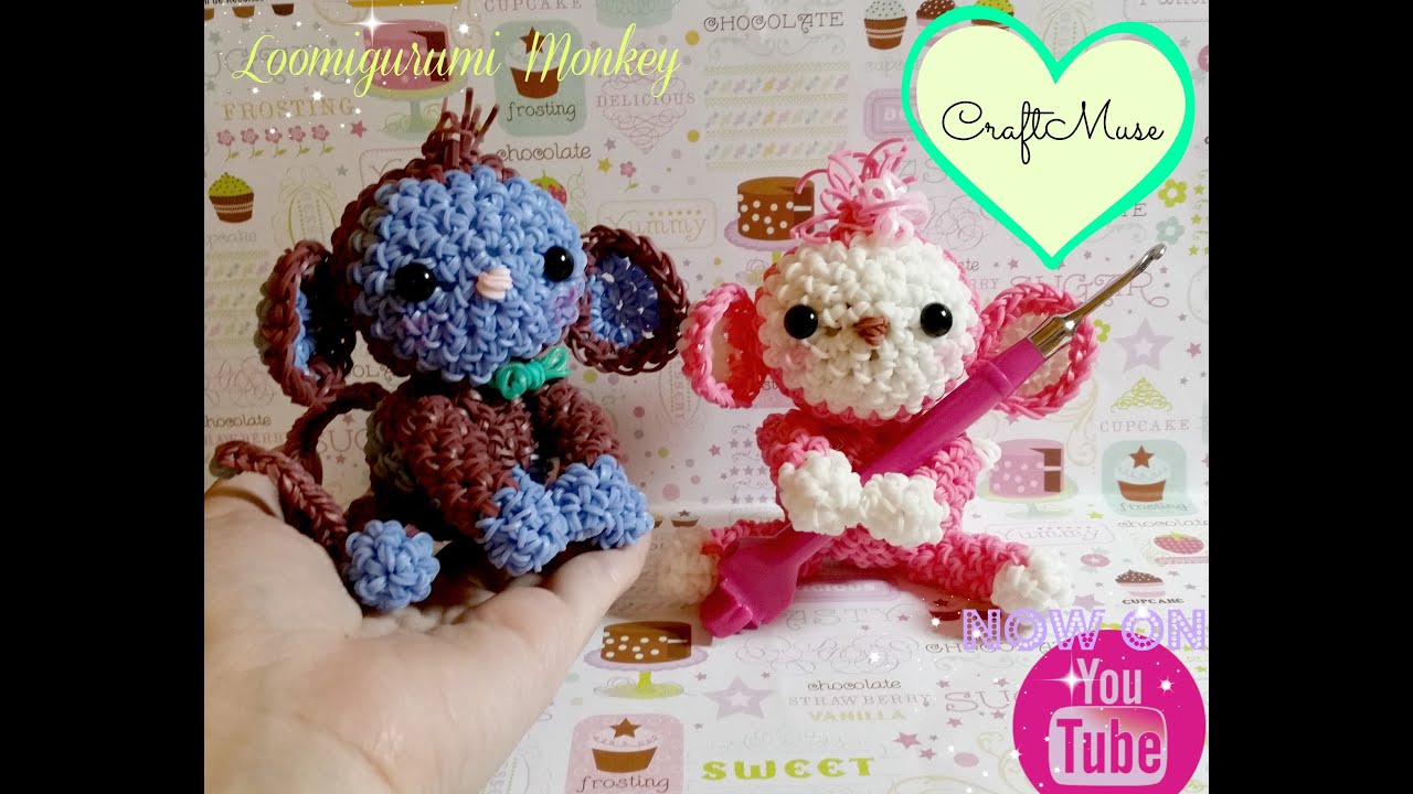 Rainbow Loom Loomigurumi Monkey