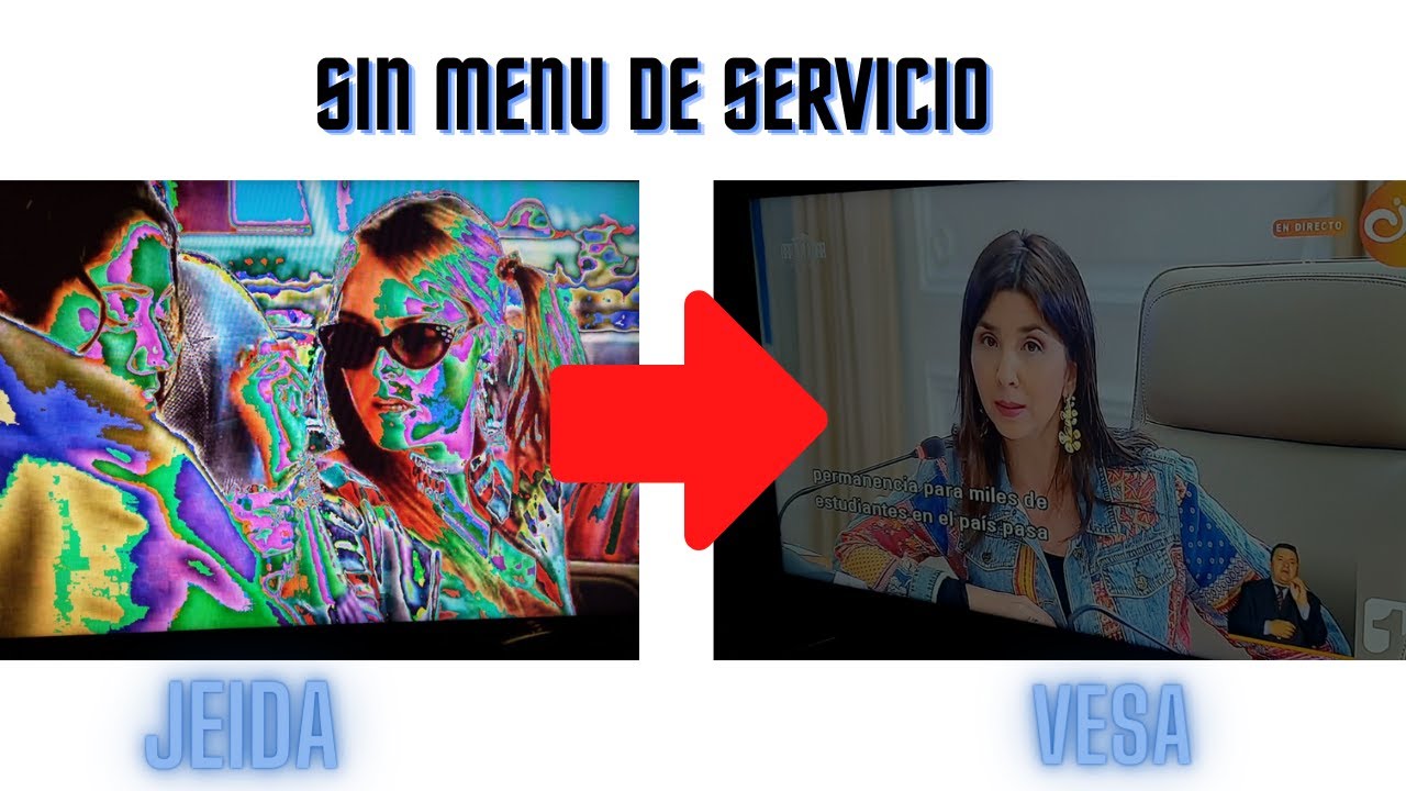 cambio jeida vesa directo desde la TCOM sin menu de servicio.