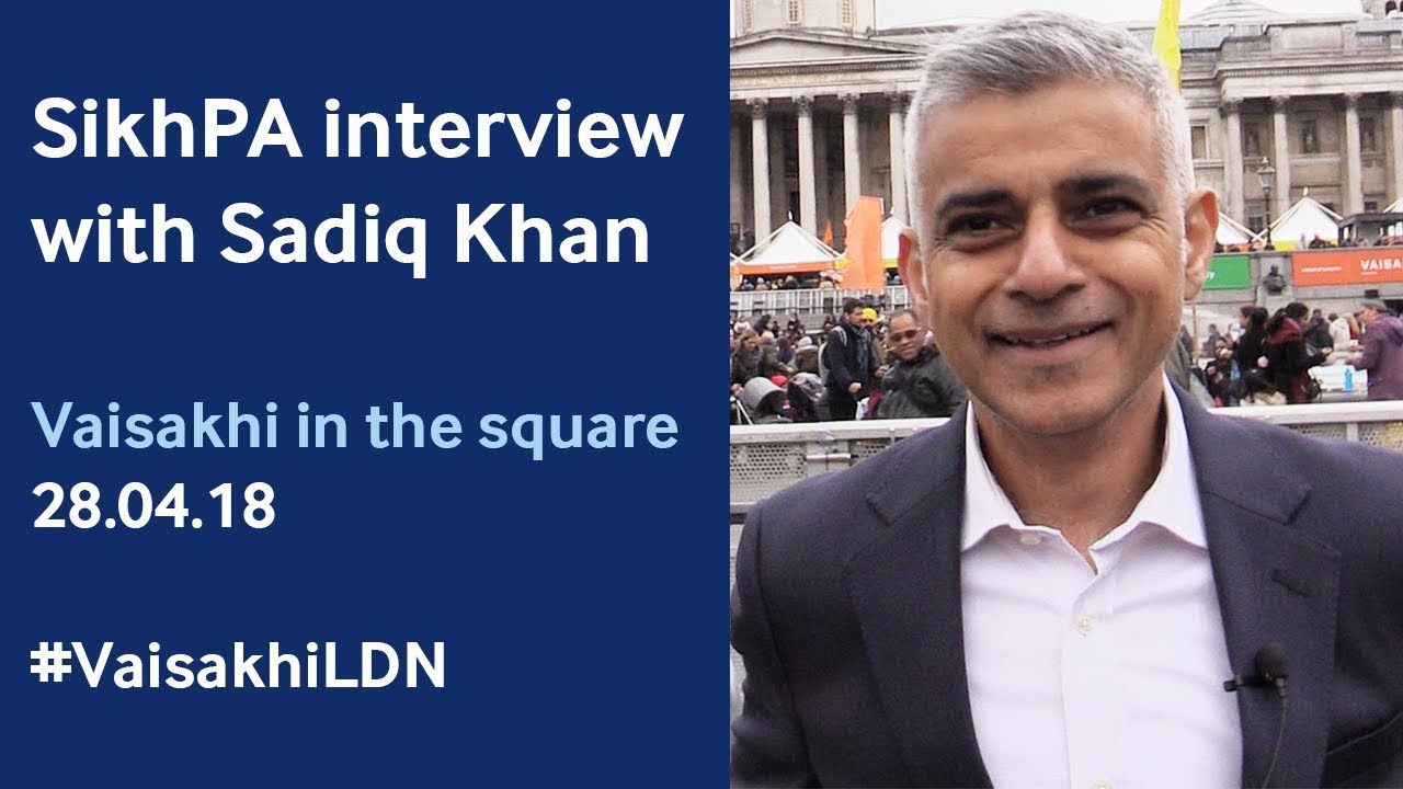Interview with Sadiq Khan at Vaisakhi in the Square