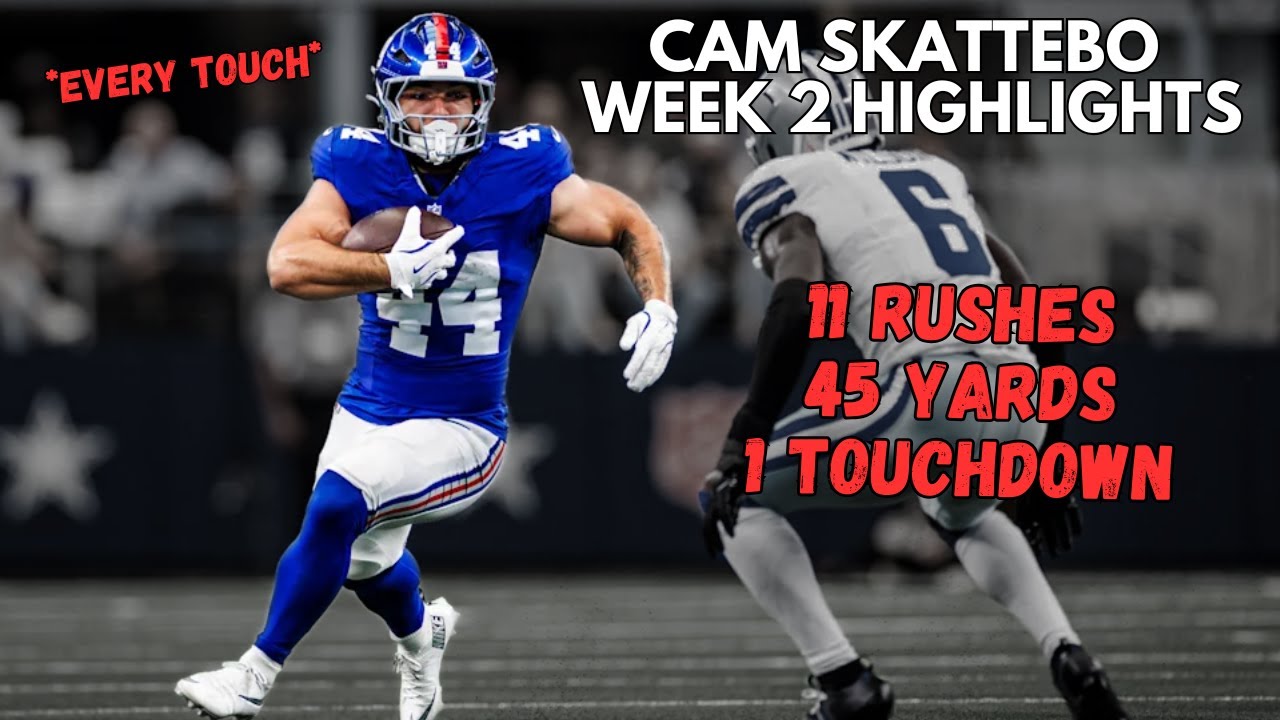 Cam Skattebo BREAKOUT GAME vs Cowboys 🔥 | NFL Week 2 Highlights