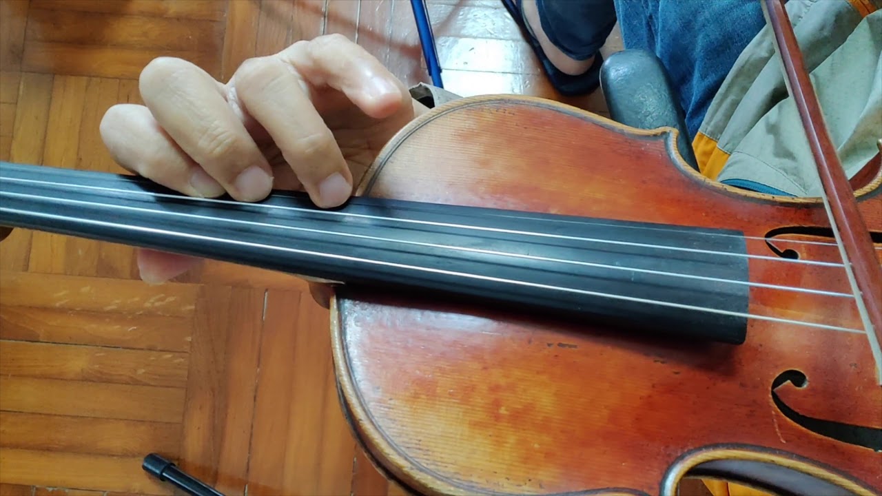 Close up study of PASSACAGLIA violin part exerpts