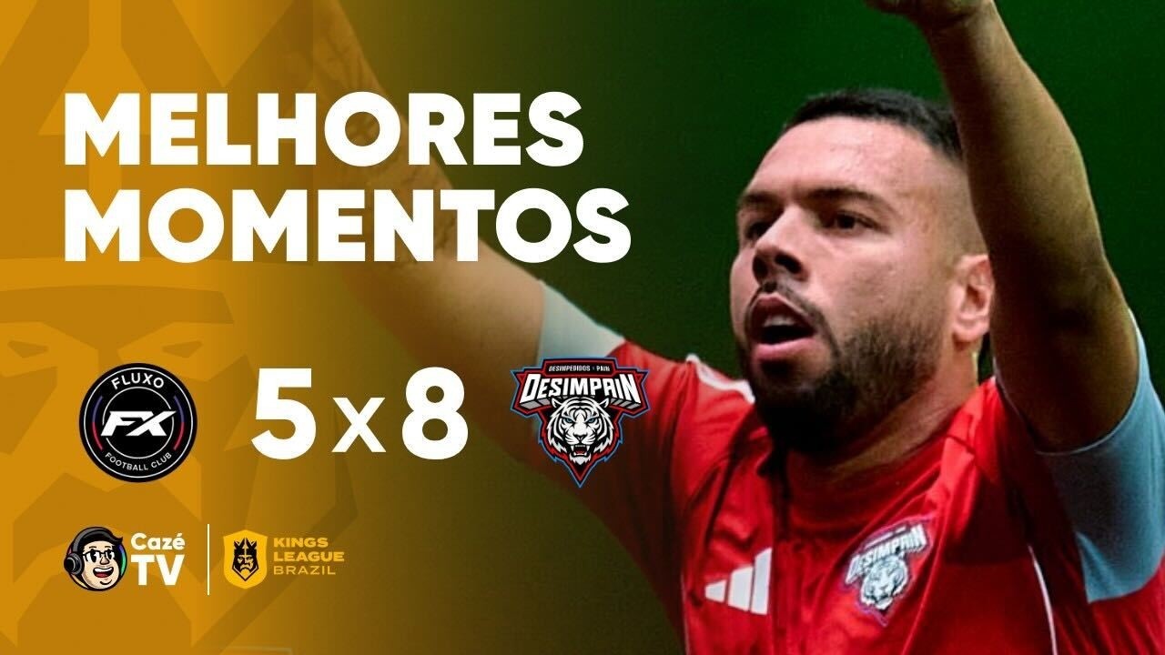 MELHORES MOMENTOS: FLUXO 5 X 8 DESIMPAIN | KINGS LEAGUE BRAZIL 2026 | 3&ordf; RODADA