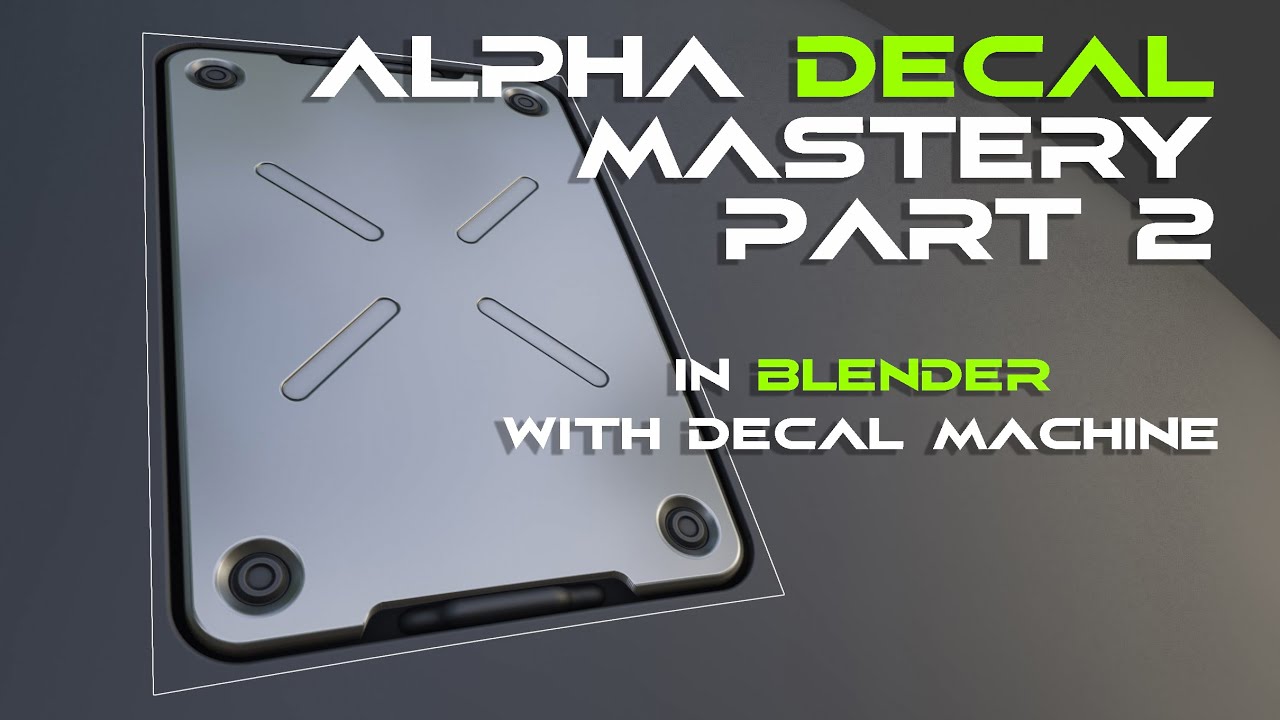 HOW to create alpha DECALS with Decal Machine in BLENDER Part 2