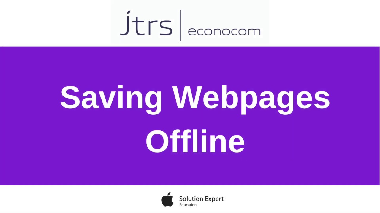 How to Save Webpages Offline