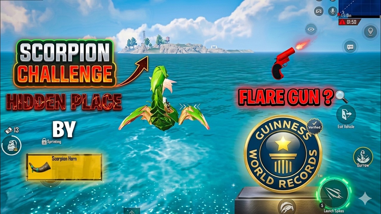 Traveling To Spawn Island Hidden Place By Scorpion To Find Flare Gun