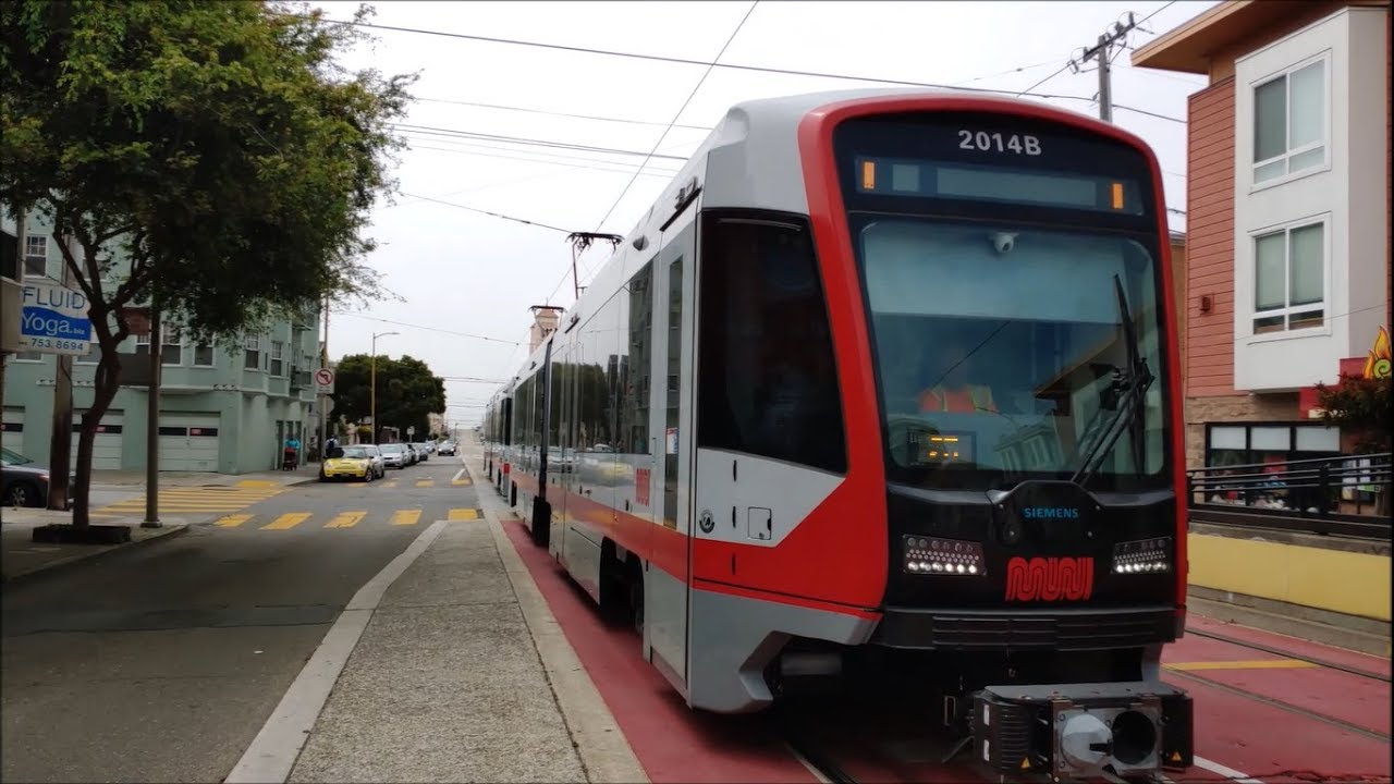 MUNI Metro: Ride on the New LRV4: N Judah: Judah and 9th - Embarcadero