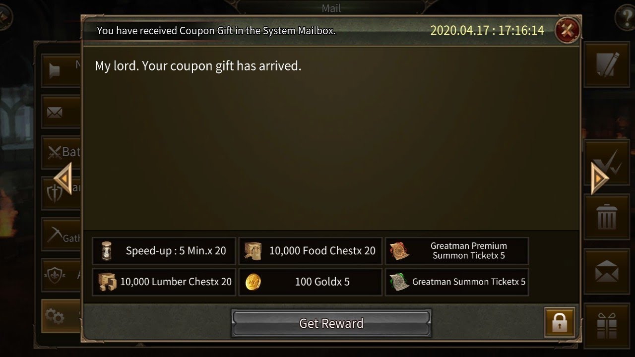 How to get gift code in civilization war android......