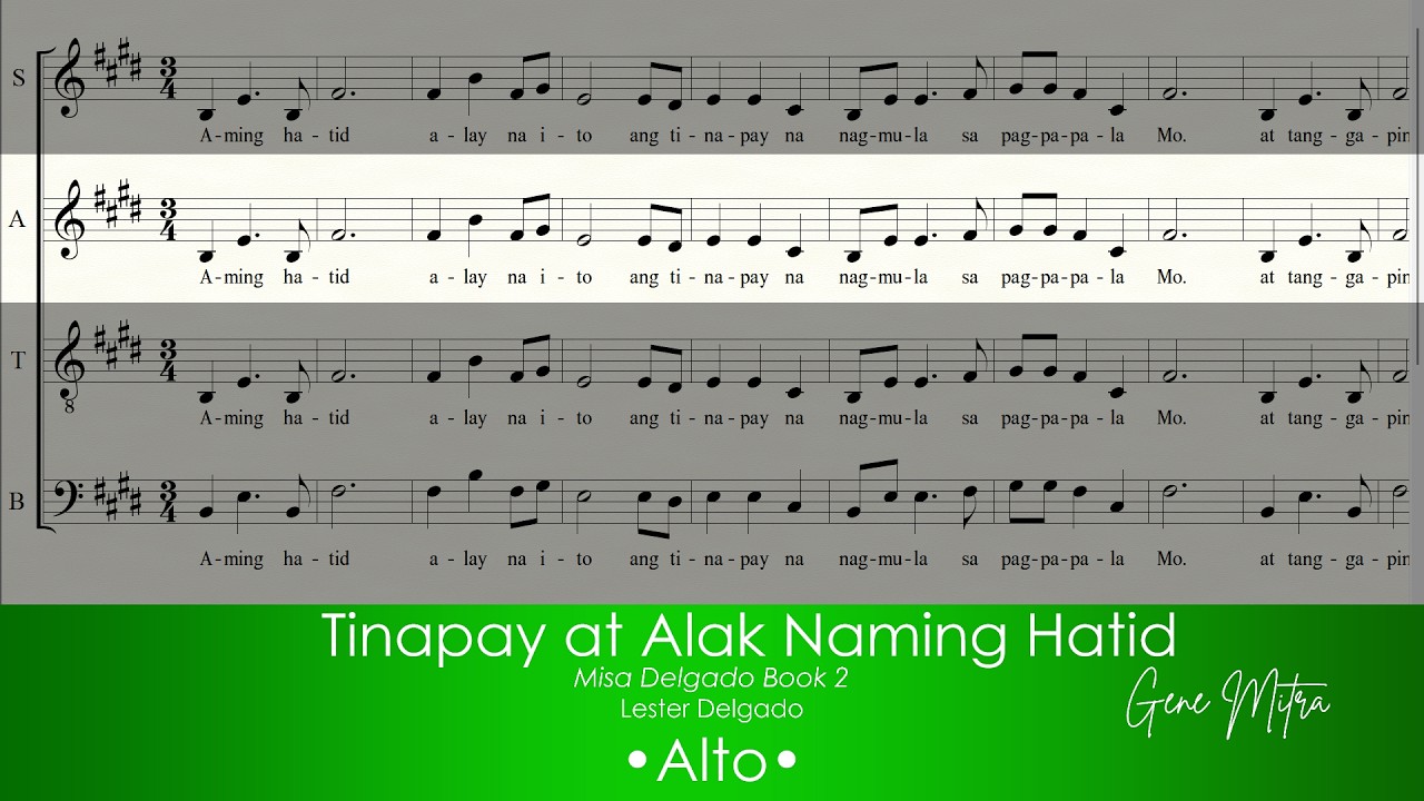 Tinapay at Alak Naming Hatid | Lester Delgado • Alto