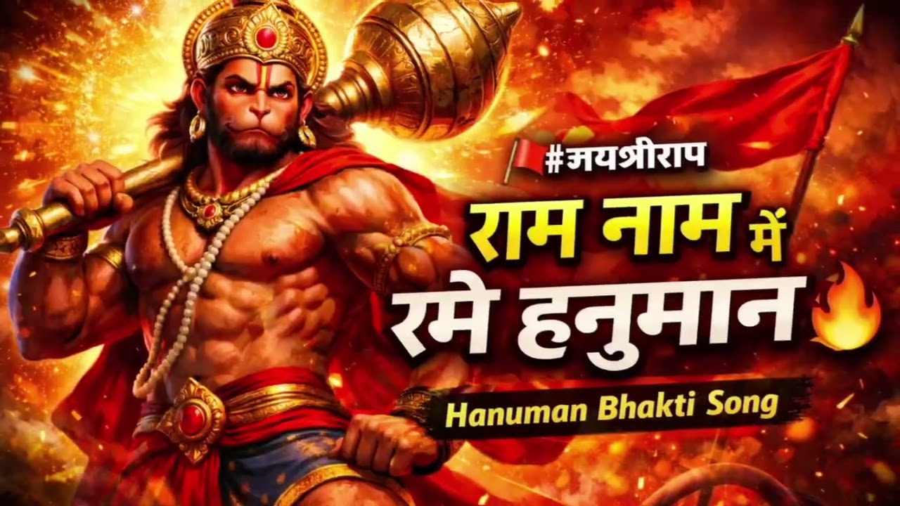 राम नाम में रमे हनुमान 🚩 | सुबह सुबह इस भजन को सुन कर अपना दुःख दूर करे ।। जय बाला जी हनुमान