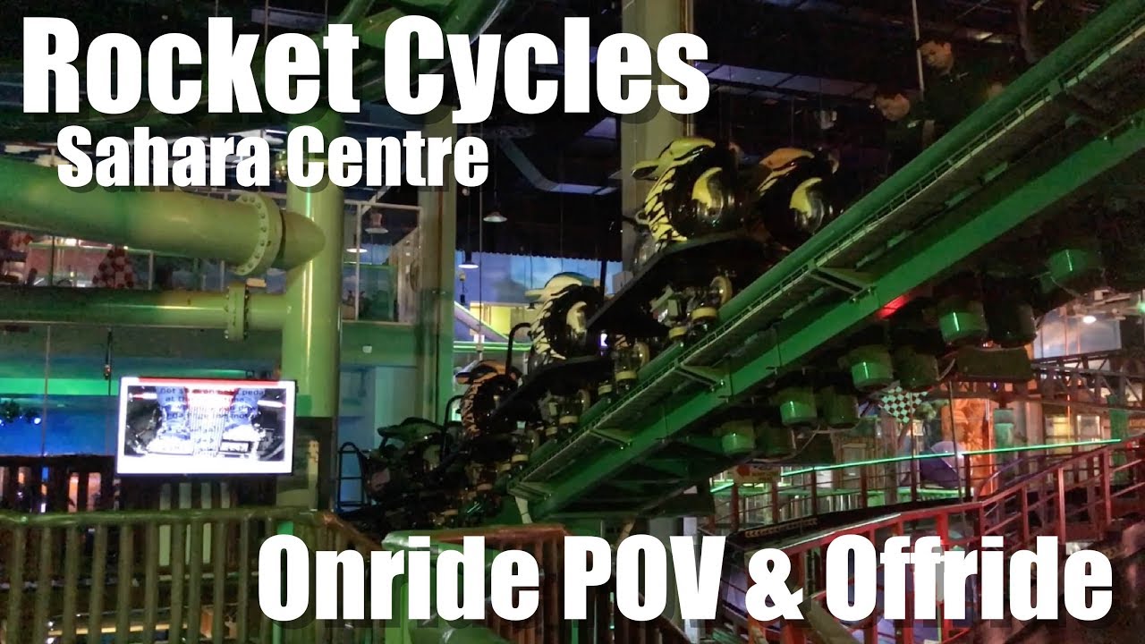 Rocket Cycles [Adventureland, Sahara Centre, UAE] Zamperla MotoCoaster | Onride POV & Offride