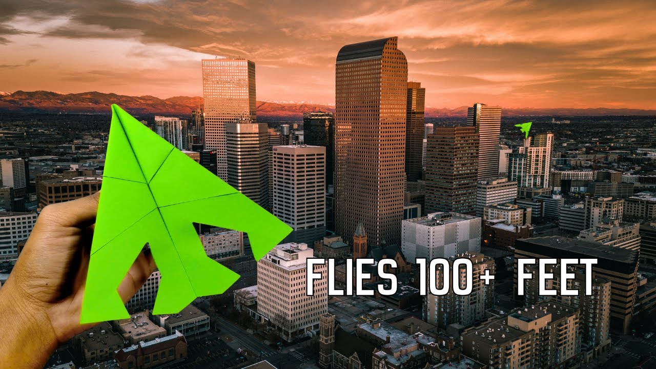 How to Make the BEST Paper Airplane That Flies 100+ Feet