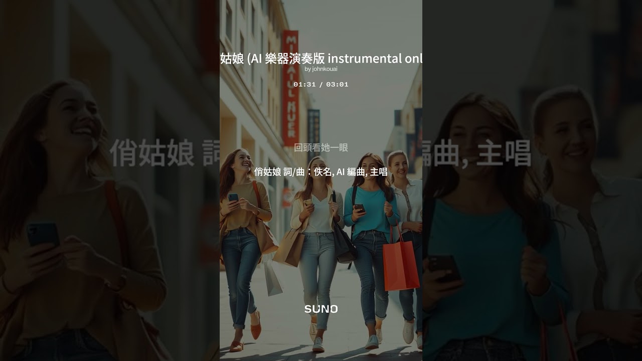 俏姑娘 詞/曲：佚名 (AI 樂器演奏版 instrumental only)