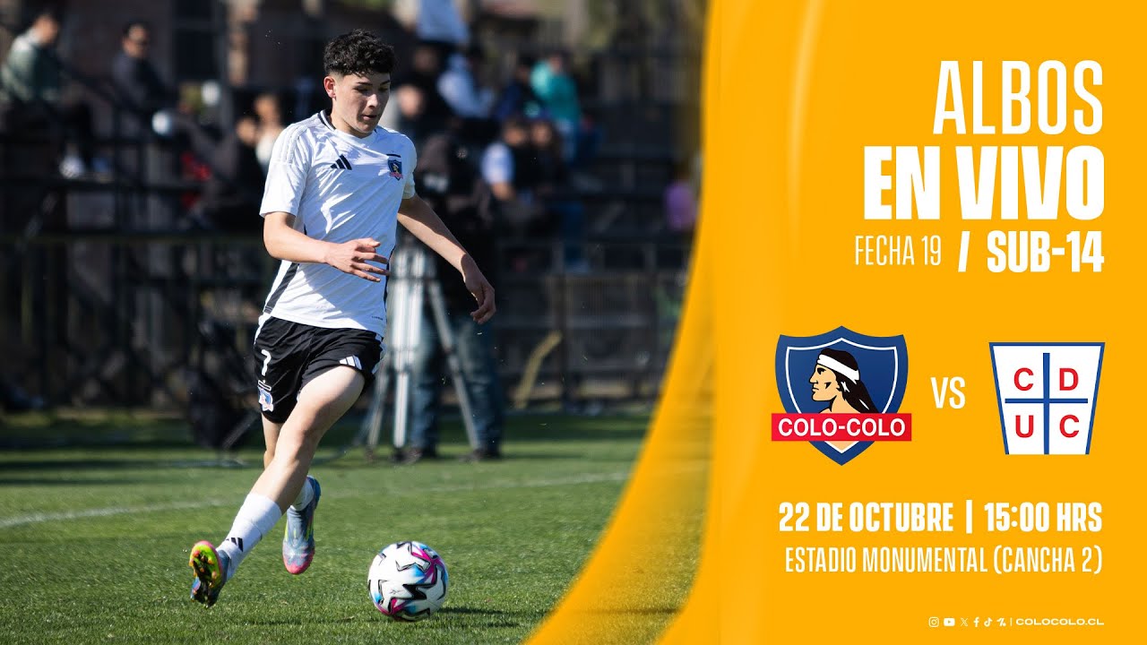F&Uacute;TBOL EN VIVO Sub 14 | Colo-Colo vs U. Cat&oacute;lica #CampeonatoIniciaci&oacute;n