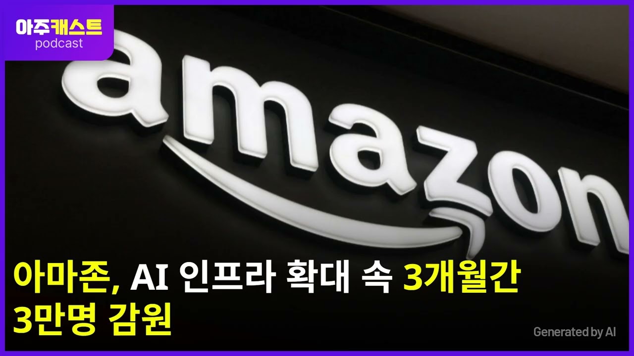 아마존, AI 인프라 확대 속 3개월간 3만명 감원