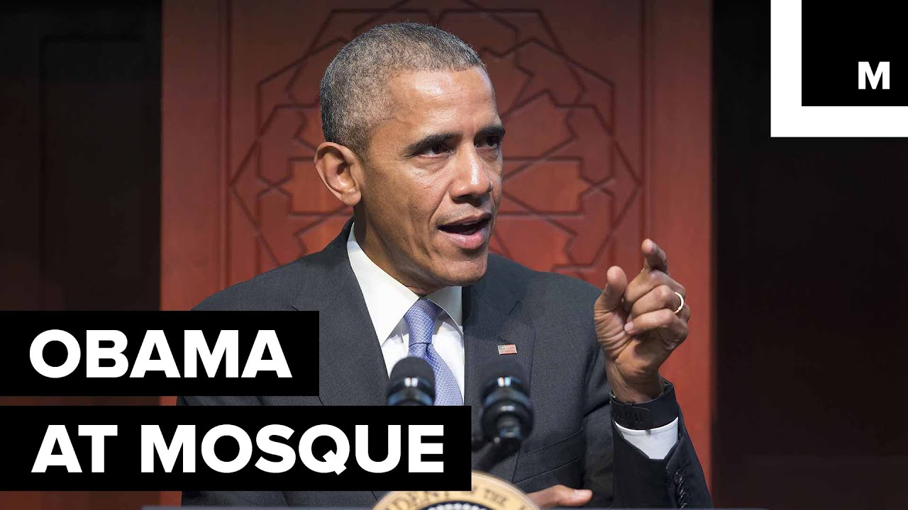 Obama at U.S. Mosque for First Time as President