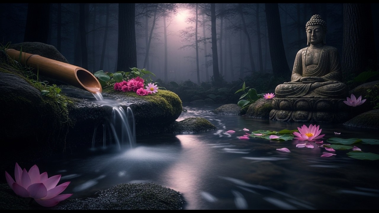 Relaxing Water Sounds with Buddha 🍀 Deep Meditation & Inner Peace, Sleep, Stress Relief
