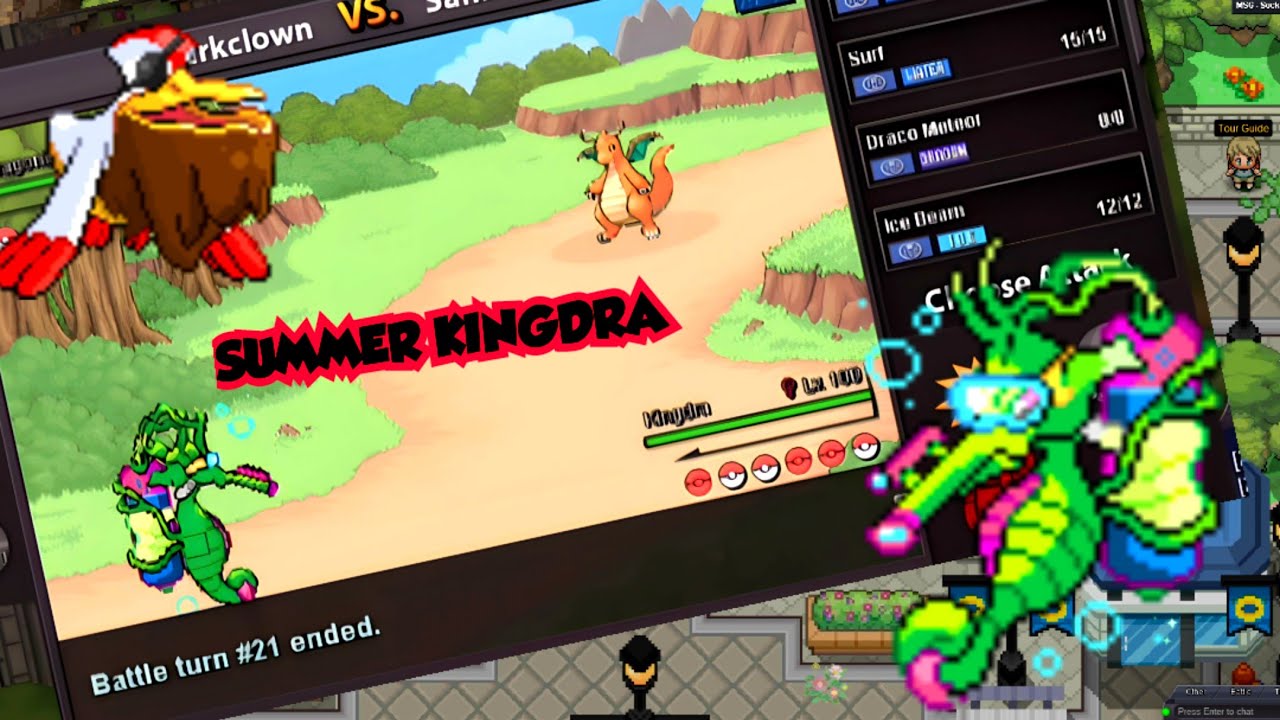 UNLEASHING THE POWER OF SUMMER PELIPPER & KINGDRA IN RAIN |#PVP 133|POKEMON REVOLUTION ONLINE