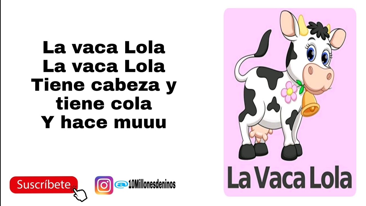 La vaca lola (LETRA) OFICIAL