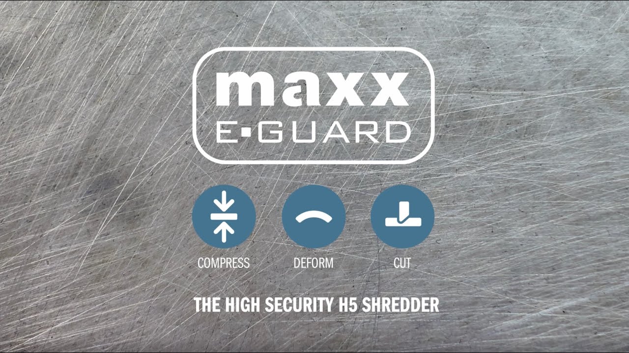 MAXXeGUARD, the high security hard disk shredder