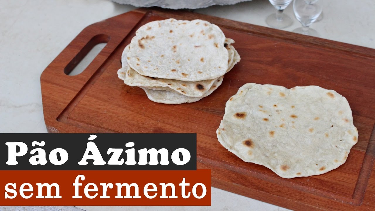 Pão ázimo, ou pão sem fermento, ou pão folha ou chapati