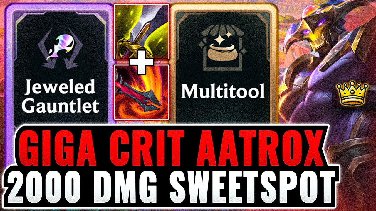 Double-Critting Sweetspots: Jeweled Gauntlet Aatrox Giga-Highroll | League Arena Gameplay