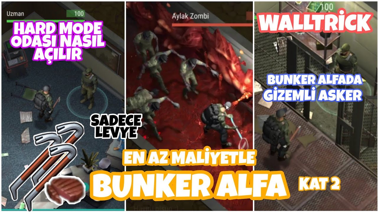 LEVYEYLE ALFA SIĞINAĞI KAT 2 TEMİZLEME - UZMAN - HARD MODE ODASI NASIL AÇILIR - WALLTRİCK