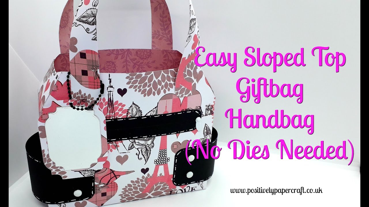 No Die Sloped Top Handbag Gift Bag