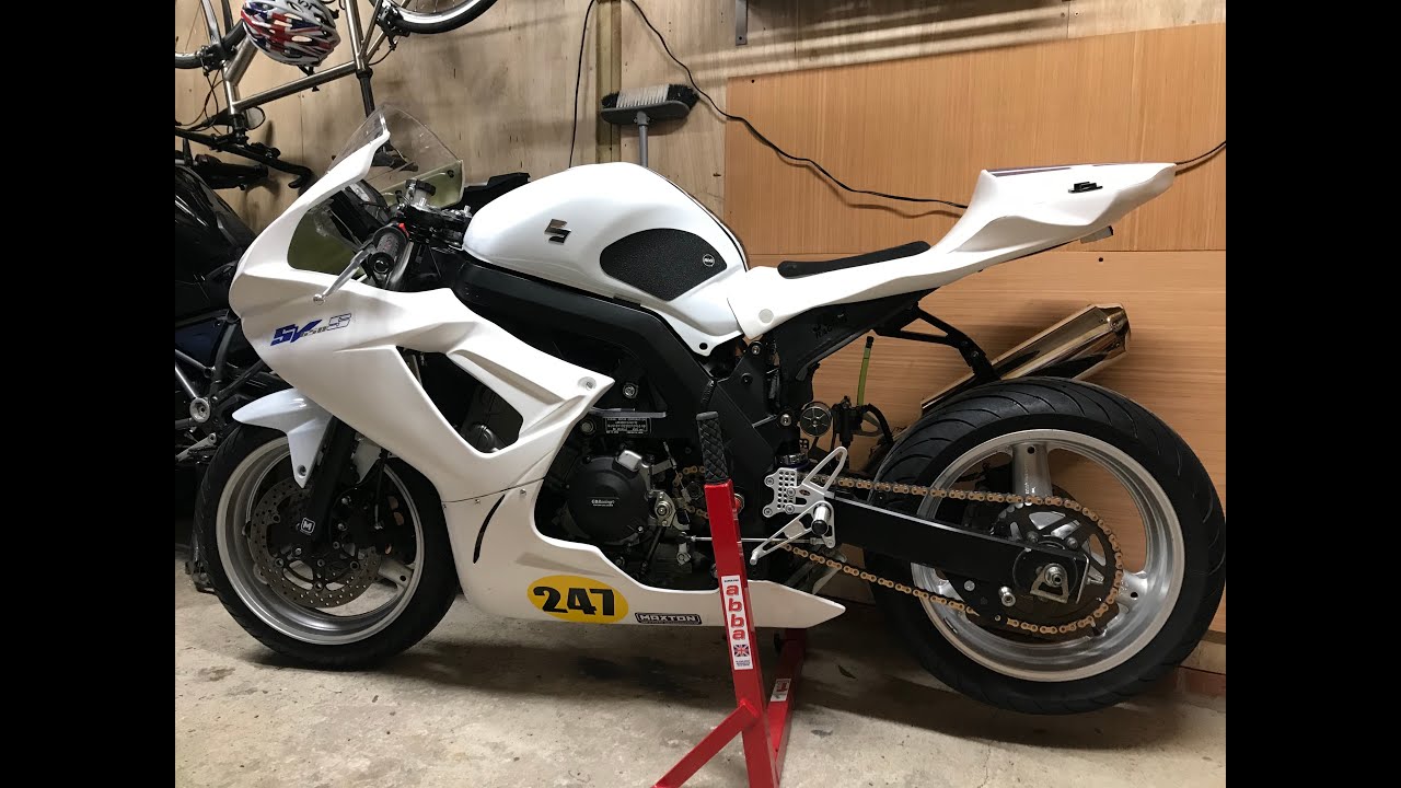 Fitting Fibreglass Race Fairings to my SV650