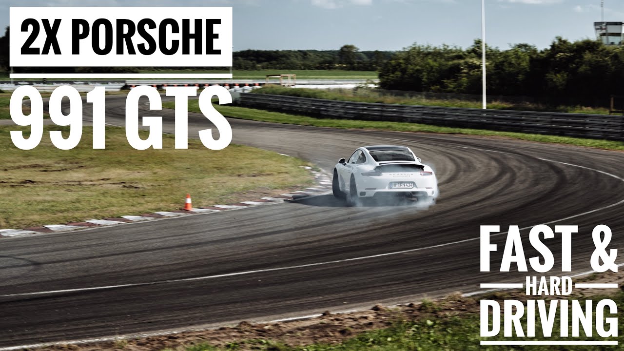 2x Porsche 991 GTS pushing it to the limits at Padborg Park | Alex Hardt