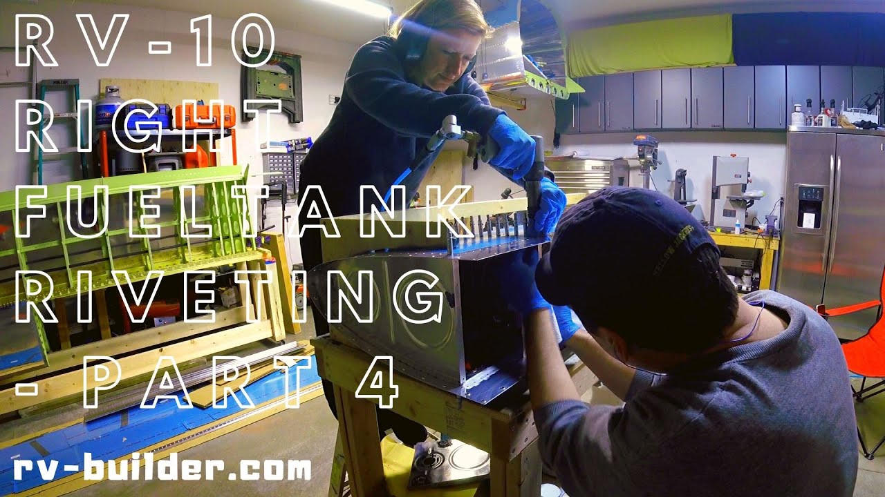 RV-10 | Wings | Right Fuel Tank Riveting - Part 4 | RV-Builder