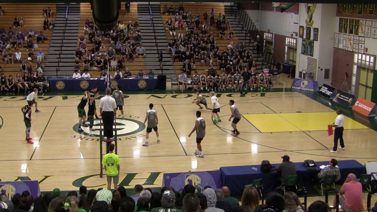 2017 CIF Div 3 So. Cal Boys Volleyball Final Kennedy vs Sage Creek.  Set 2