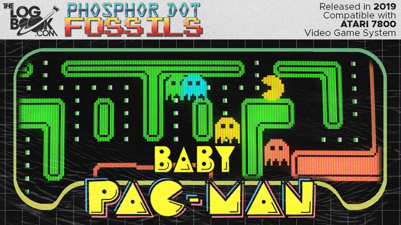 Phosphor Dot Fossils: Baby Pac-Man (Atari 7800, 2019, by Bob DeCrescenzo for AtariAge)