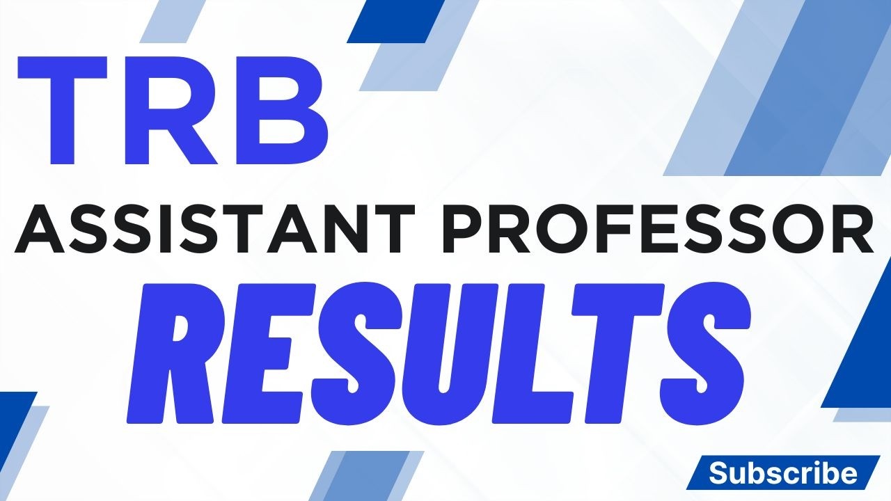 TRB ASSISTANT PROFESSOR - 2026 RESULTS