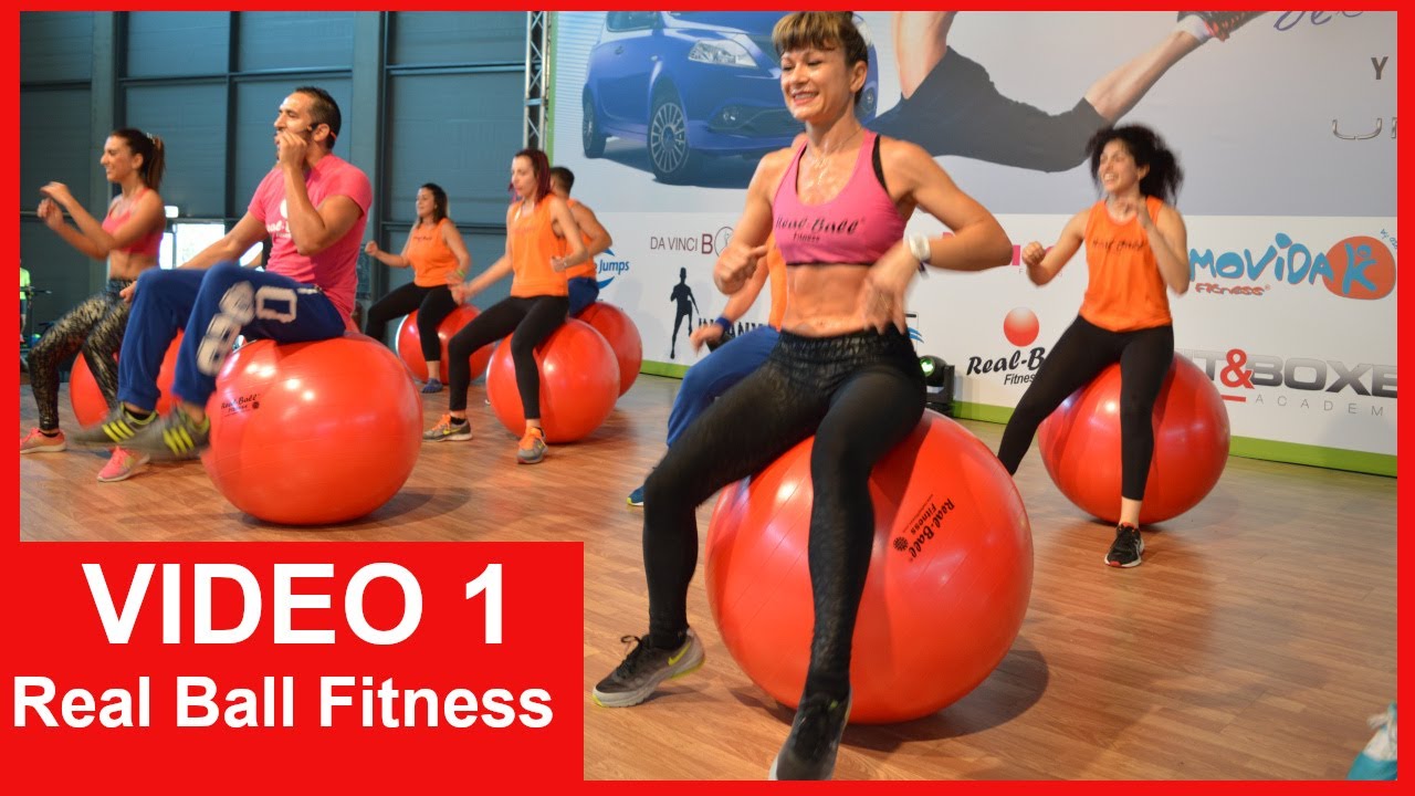 1 - Real Ball Fitness - Allenamento rimbalzando a tempo di musica sulla Fitball