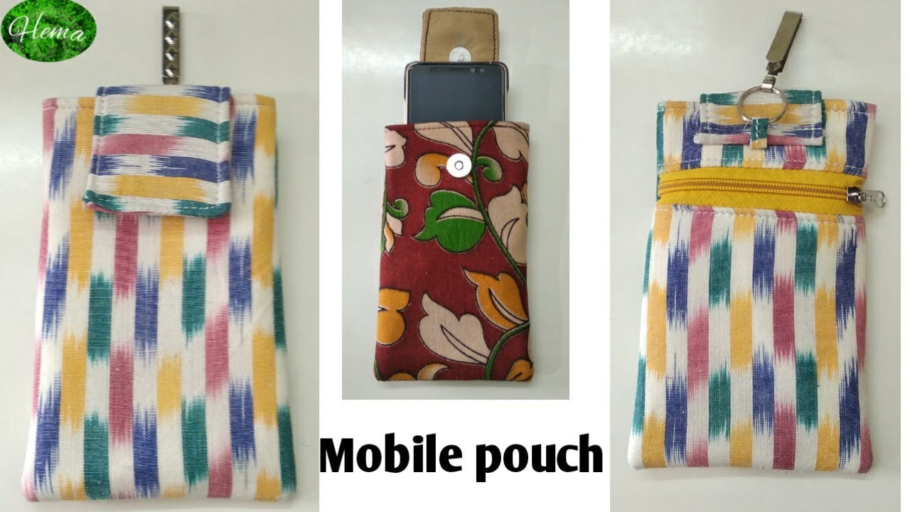 How To Make Mobile Pouch At Home||DIY Easy Mobile Pouch Cutting And Stitching.#mobile