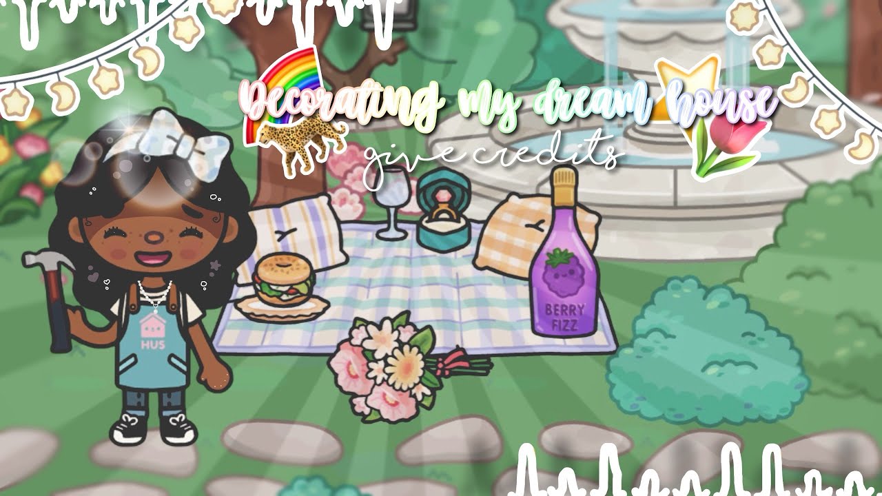 Decorating my dream house 🌷🩰🐾🐹|| without voice|| 🍡🌈🌧️🐸🍥 Toca Boca World