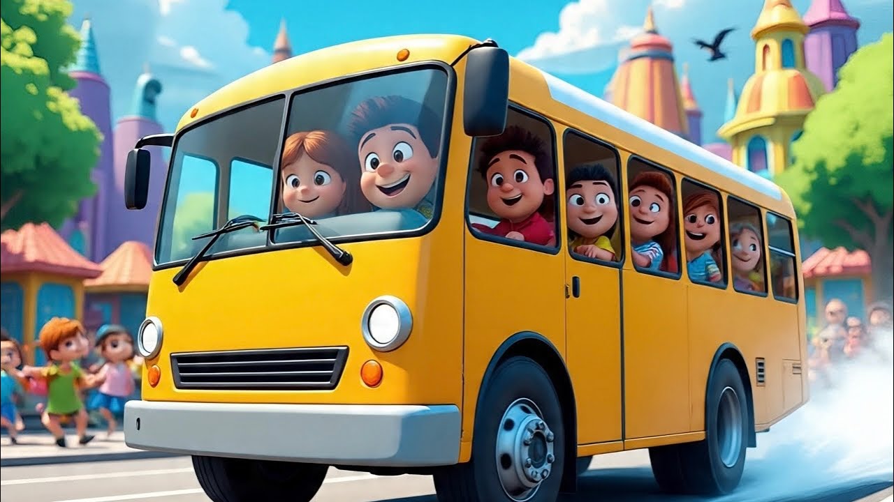 The Wheels on the Bus | Nursery Rhyme for Kids | Laila Fun