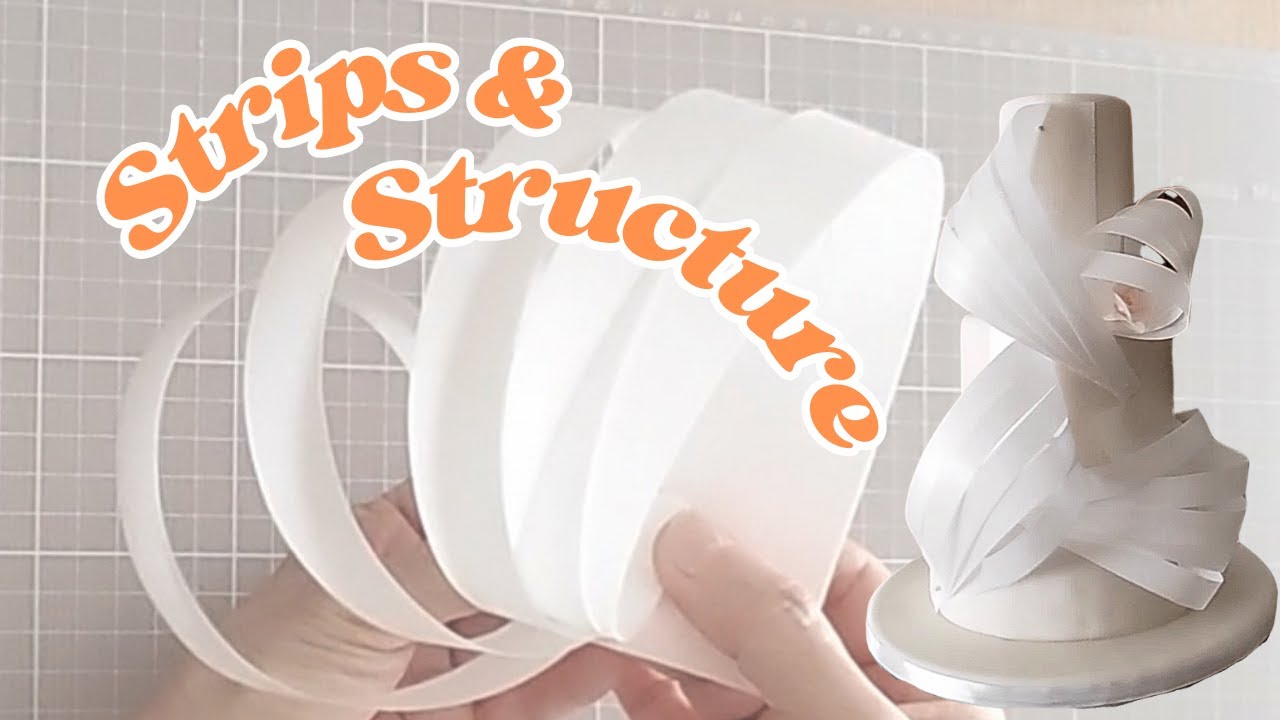 Wafer Paper Strips and Structure Cake