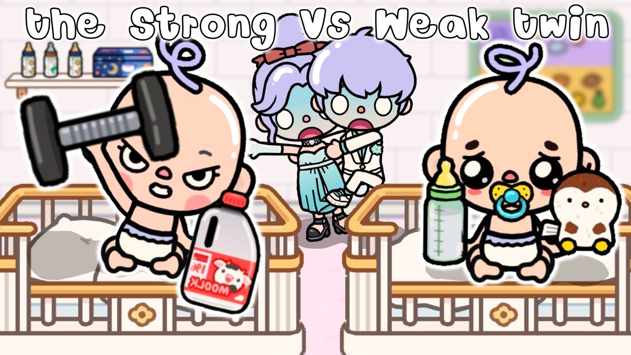 The Strong Vs Weak Twin👯💪🏻 | Toca Life Story | Toca Boca