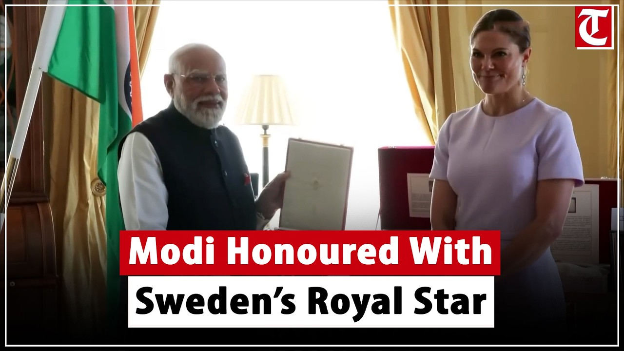 PM Modi Receives Sweden&rsquo;s Royal Order of the Polar Star During Historic Gothenburg Visit