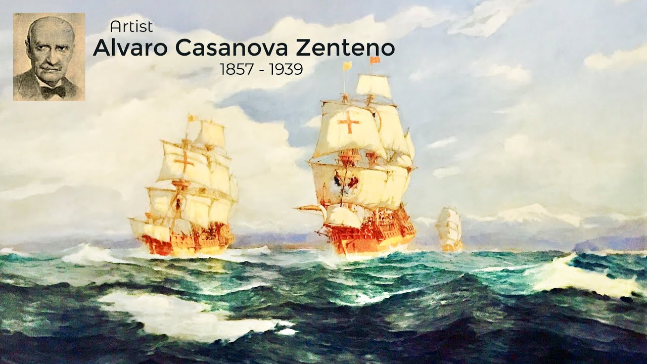 Artist Alvaro Casanova Zenteno (1857 - 1939) | Marine Painter | WAA
