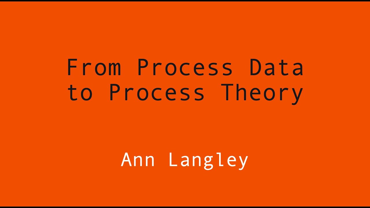 From Process Data to Process Theory